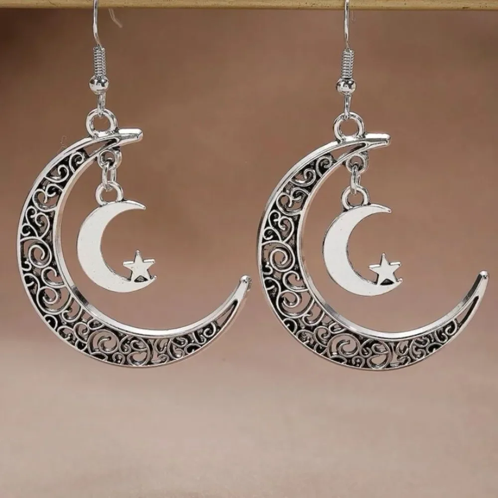 3for$20 NEW Moon & Star Drop Earrings
